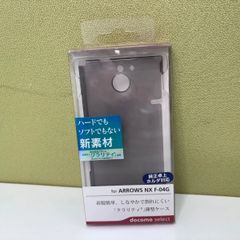 ARROWS NX F-04G／「クラリティ」薄型ケース／クリアブラック