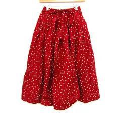 ピンクハウス ロングスカート ボトムス フレア 花柄 ヴィンテージ レディース ﾌﾘｰサイズ レッド PINK HOUSE 【中古】