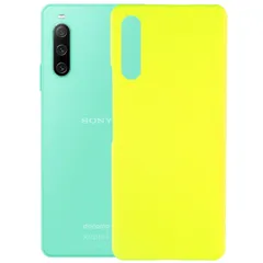 Xperia 10 IV ケース SO-52C SOG07 エクスペリア10 マーク4  耐衝撃 シンプル さらさら ハード ケース 【Color】 イエロー