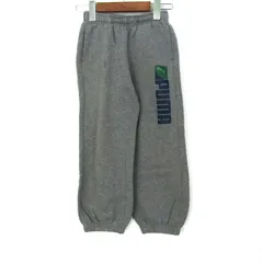 プーマ スウェットパンツ ボトムス キッズ 男の子用 130サイズ グレー×ブルー×グリーン PUMA 【中古】