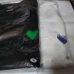 藤井風 燃えよ ロングTシャツ Mサイズ 黒×緑、白×青 - REN - メルカリ
