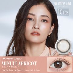 【安心のメーカー直販】envie アンヴィ ワンデー ミニュイアプリコット （10枚入り） カラコンワンデー 送料無料 度なし