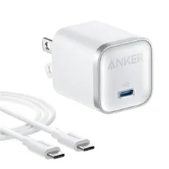 【新品・3営業日で発送】ANKER アンカー Anker Nano Charger (45W) with USB-C ＆ USB-C ケーブル ホワイト