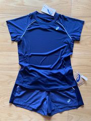 アシックス テニスウェア 3点セット Tシャツ ハーフパンツ キャップ
