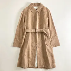 36c2 《美品》 GRENFEL グレンフェル ジップアップ スプリングコート 38 オレンジ ステンカラーコート ENGLANDのサムネイル