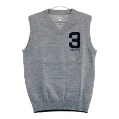 サイズ：M ADIDAS GOLF アディダスゴルフ U30980 Vネック ニットベスト  グレー系 [240101504216] ゴルフウェア メンズ ストスト