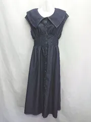 ◇ ⊂ dazzlin ダズリン ロング ワンピース サイズF ネイビー系 レディース E  【1410100065646】のサムネイル