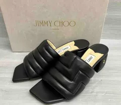 JIMMY CHOO ジミーチュウ サンダル ミュール J00018756736 23cm 36ブラック 箱あり