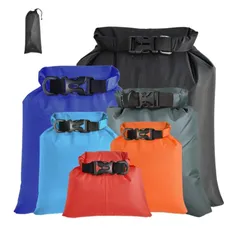 【在庫処分】(6個セット) ハイキング 登山 釣り 水泳 温泉 屋外キャンプ 軽量収納バッグ ビーチ プール サック カヤックフロートフローティング 6個防水ドライバッグ 防水バッグ Jravezt