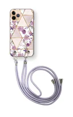 Google Pixel 8a グーグルピクセル8a スマホケース スマホショルダー かわいい 花柄 大理石 薔薇 バラ ストラップ 調節可能 152cm  カラー02のサムネイル