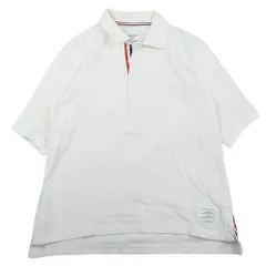 THOM BROWNE トムブラウン A0121C1001 トリコロールライン 半袖 ポロシャツ ホワイト系 2【中古】のサムネイル