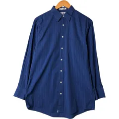 古着 バーバリー Burberry's LONDON 長袖 コットンストライプシャツ USA製 メンズM相当/eaa580790