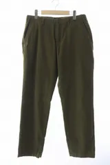 ステューシー STUSSY WOOL PANTS ロゴ 刺繍 テーパード ウール パンツ 34 カーキ ブランド古着ベクトル 中古 ● 241125 のサムネイル