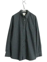 【お得なクーポン配布中!】 エルエルビーン チェック 長袖 ボタンダウン シャツ メンズ L コットン BD 長袖シャツ ポケット付き マルチカラー ノーアイロン カジュアル