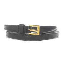 プラダ PRADA レザー ナロー ベルト 80 32 黒 ブラック 1C4188 /SR20のサムネイル