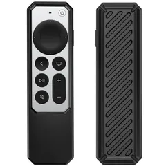 ProCase Apple TV 4K リモコンケース 2021 、シリコンカバー 滑り止め 耐衝撃 汚れ防止 コントローラー保護カバー、Siri Remote Controller 2世代にも対応 - ブラック