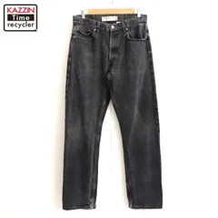 00s Levi's 無地 505 ストレート ブラック デニムパンツ メンズ Mサイズ相当