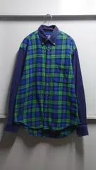 90’s OLD GAP “Switching” チェック柄 BDシャツ S