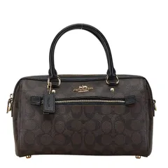 美品 COACH コーチ 83607 シグネチャー PVC×レザー COACH コーチ ハンドバッグ 83607 シグネチャー 2wayバッグ