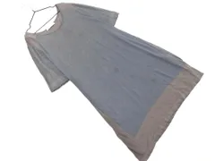 theory luxe セオリーリュクス リネン混 チュニック ロング ニット セーター size38/グレー ■◆ レディース