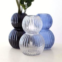 花瓶 フラワーベース おしゃれ ガラスベース 花器 一輪挿し ドライフラワー オブジェ かわいい シンプル ガラスのボールベース