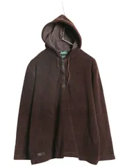 【お得なクーポン配布中!】 90s ローレン ラルフローレン ハーフジップ フリース パーカー レディース L オールド ポロ ジャケット プルオーバー ブルゾン ジャンパー