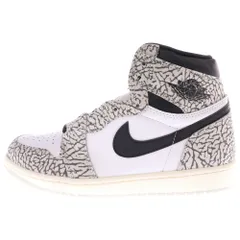 NIKE (ナイキ) AIR JORDAN 1 HIGH OG WHITE CEMENT エアジョーダン1 ホワイトセメント ハイカットスニーカー ホワイト/ブラック DZ5485-052 US10/28.0cm