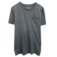 Carhartt ロゴTシャツ L グレー カーハート プルオーバー 胸ポケット ワンポイント カットソー 古着卸 アメリカ仕入 a704-5830
