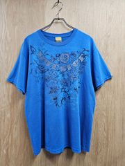 【US古着】Y2k Hot Spot T-shirt | ホットスポット オリジナルデザイン グラフィック プリント 半袖 Tシャツ ブルー L