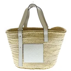 LOEWE バスケットバッグ かご パームリーフ カーフ ミディアム ロエベ/トートバッグ/バスケットバッグ ミディアム/ナチュラル