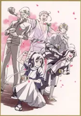 【中古】キャラカード 集合(5人/右向き) 色紙風かあど 「特 刀剣乱舞-花丸- ～雪月華～ 雪ノ巻」 第1週目入場者特典