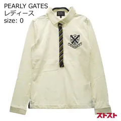 PEARLY GATES パーリーゲイツ 長袖ポロシャツ ホワイト系 0 [240001816243]#