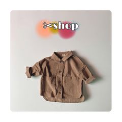 ブラウンシャツ♡コーデュロイ