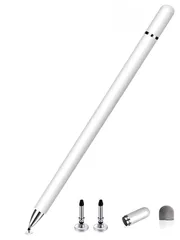 【特価商品】BATENA(バテナ) タッチペン 充電不要 予備円盤型ペン先2個付き スライラスペン 全機種対応 好感度 感度 2in1 磁器キャップ 極細 スマホゲーム アイフォーン iPhone iPad タブレット Android アンドロイド 円盤型ペン