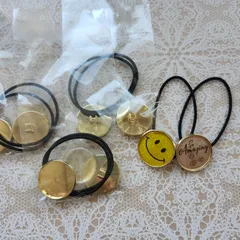 ワークショップ　ヘアゴムづくりキット　まとめ売り10セット　ハンドメイド　手作り　趣味　フリマ　バザー　催し　子供　幼児　オリジナルヘアアクセ