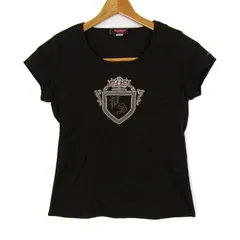 ポールスチュアート 半袖Tシャツ トップス コットン100% レディース Mサイズ ブラウン系 PAUL STUART 【中古】