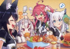 【中古】クリアポスター A3クリアポスター 集合 「Switchソフト バーチャルYouTuber ホロライブ ホロの花札」 ビックカメラグループ購入特典