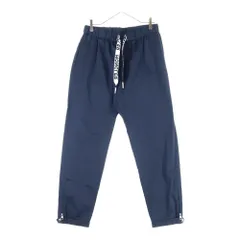 MONCLER (モンクレール) 23SS PANTALONE SPORTIVO ロゴドローコード ワッペン付きコットンパンツ ネイビー I10912A00003のサムネイル