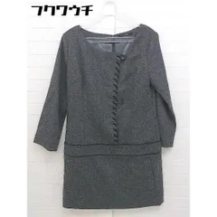 ◇ MAYSON GREY メイソングレイ レースアップ 八分袖 ミニ チュニック ワンピース サイズ2 ブラック系 レディース 【中古】 【1103260003305】のサムネイル