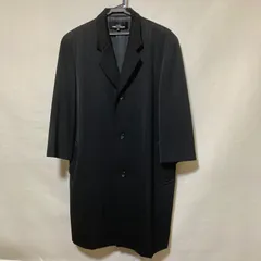 コム・デ・ギャルソンロングチェスターコート　ブラック 美品□COMME des GARCONS/コムデギャルソン GT-J018 圧縮ウール
