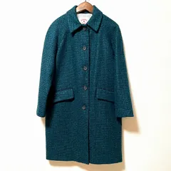 #wnc ブルックスブラザーズレッドフリース Brooks Brothers Red Fleece コート 0 緑系 ツィード モヘヤ混 美品 レディース [967613]