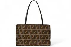 フェンディ トートバッグ/ショッピングバッグ FENDI バッグ ZUCCA/ズッカ柄 8BH039 ブラウン【中古】