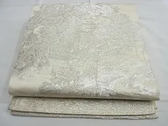 平和屋着物■六通柄袋帯　御所解文様　銀糸　逸品　n-te1914のサムネイル
