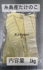 竹の子　糸島産　穂先　水煮　1kg   そのまま使えます