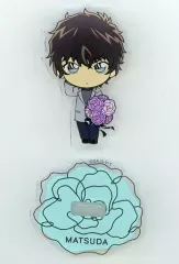 【中古】アクリルスタンド・アクリルパネル 松田陣平 「名探偵コナン ミニキャラ ブラインドアクリルスタンドクリップ 花束ver.」