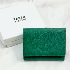 【開封済・未使用品】TAKEO KIKUCHI タケオキクチ STANDARD ソフトレザー 三つ折り財布