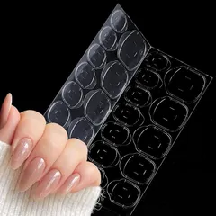 COLORBIRD ネイルチップ 接着剤 両面テープ グルー グミ 粘着グミ 粘着剤 強力 付け爪 ネイルアート ツケ爪(大きめ30枚)