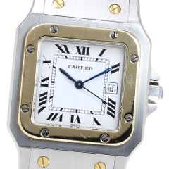 カルティエ CARTIER 81036283 サントスガルベLM YGコンビ 自動巻き メンズ_823536