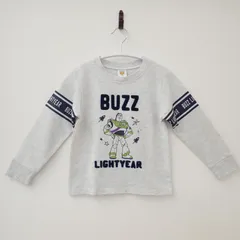 古着　Disney　PIXAR TOY STORY 4 ディズニー　ピクサー　トイストーリー4　120ｃｍ　BAZZ LIGHTYEAR バズライトイヤー　薄手トレーナー　ロングＴシャツ　トイストーリーＴシャツ