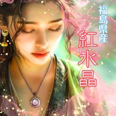 福島県産ローズクォーツ　ペンダント　(紅水晶）
